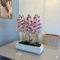 Vaso De Vidro Branco Plantas Luxo Decoração