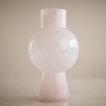 Vaso De Vidro Candy Ball Rosa (G)