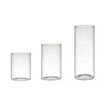 Vaso De Vidro Cilíndrico De Grande Capacidade Para Decoração De Mesa De Jantar E Armazenamento