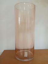 Vaso de Vidro Cilindro Rose para Chão. Vaso de Vidro Cilindro Rose para Chão.