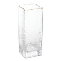 Vaso de vidro com fio de ouro 25 cm wolff