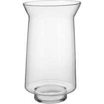 Vaso de Vidro Decorativo Transparente Para Flores 30x17x17cm - NH