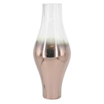 Vaso de vidro degrade cobre 10,1cm x 25cm Vaso de vidro degrade cobre 10,1cm x 25cm