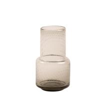 Vaso de Vidro Formas Fume 20X10cm - Bekasa