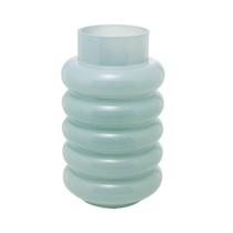 Vaso de Vidro Gomos Menta 15cm x 15cm x 25cm - Wolff Vaso de Vidro Gomos Menta 15cm x 15cm x 25cm - Wolff