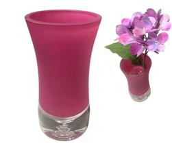 Vaso de Vidro Grosso Colors Decorativo Rosa 18cm Espressione