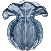 Vaso de vidro Italy azul Lyor 11x9x11,5