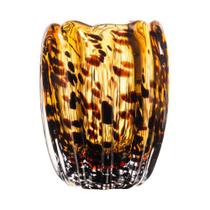 Vaso De Vidro Italy Leopardo 9cm x 12Cm