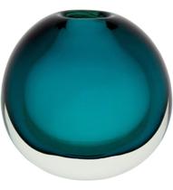 Vaso De Vidro Luxuoso E Moderno Para Plantas Decoração Azul Enfeite