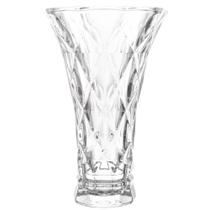 Vaso de Vidro Lyor Diamond 13x20cm Decorativo Plantas Arranjo Flores Transparente