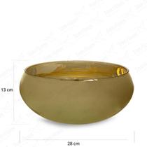 Vaso de Vidro Margot Pequeno Espelhado Champagner 28x13 Vaso de Vidro Margot Pequeno Espelhado Champagner 28x13