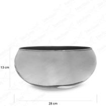 Vaso de Vidro Margot Pequeno Espelhado Onix 28x13 Vaso de Vidro Margot Pequeno Espelhado Onix 28x13