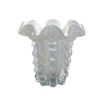 Vaso De Vidro Murano Branco Vita