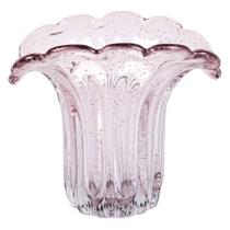 Vaso de Vidro Murano Decorativo Lilás Ametista 22 cm Mek