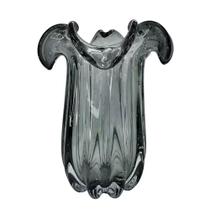 Vaso de Vidro Murano Decorativo Veneza 24cm Jolitex
