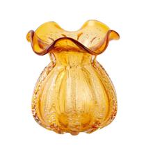 Vaso de Vidro Murano Flor Plantas Arranjos Âmbar Trouxinha Veneza 10x11cm MEK Vaso de Vidro Murano Flor Plantas Arranjos Âmbar Trouxinha Veneza 10x11cm MEK