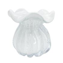 Vaso De Vidro Murano Trouxinha Veneza 11X11X11,5Cm Transpare