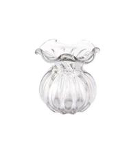 Vaso De Vidro Murano Trouxinha Veneza 11X11X11,5Cm Transpare