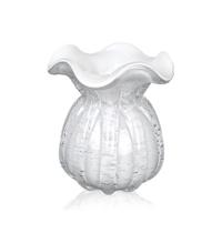 Vaso De Vidro Murano Trouxinha Veneza 12X14Cm Jolitex Rosa