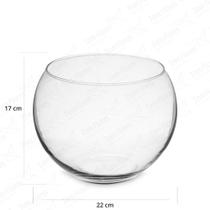 Vaso de Vidro para Decoração Aquario 17x22