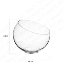 Vaso de Vidro para Decoração Boca Torta 12x18 Vaso de Vidro para Decoração Boca Torta 12x18