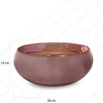 Vaso de Vidro para Decoração Espelhado Pequeno 28x13 i91j