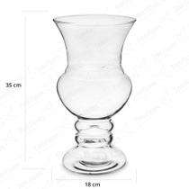 Vaso de Vidro para Decoração Italia 35x18