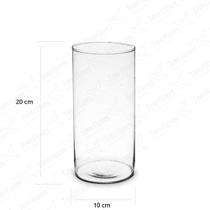 Vaso de Vidro para Decoração Tubo de Vidro 20x10 Vaso de Vidro para Decoração Tubo de Vidro 20x10