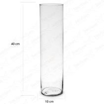 Vaso de Vidro para Decoração Tubo de Vidro 40x10