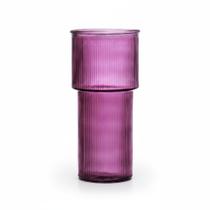 Vaso de Vidro Pectore Roxo 24 Cm