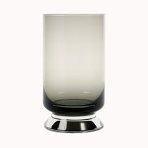 Vaso de Vidro Preto Decorativo Plantas Arranjos Sala Escritório Mesa Vaso de Vidro Preto Decorativo Plantas Arranjos Sala Escritório Mesa