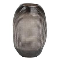 Vaso de Vidro Preto Fosco 15X25cm - Bekasa