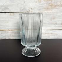 Vaso de Vidro Redondo Linear c/Pé Transpar.10x17cm Home & Co Vaso de Vidro Redondo Linear c/Pé Transpar.10x17cm Home & Co