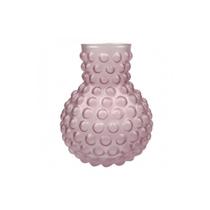 Vaso de Vidro Rose com Textura 11x11x14cm - BTC
