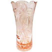 Vaso De Vidro Rose Texturizado Para Decoração e Flores
