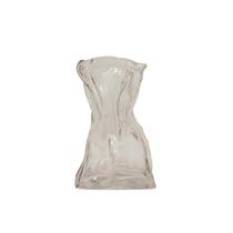 Vaso de Vidro Saco Amassado Transparente 9,5 x 8 x 15,5cm