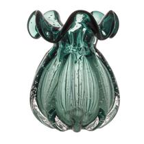 VASO DE VIDRO SODO-CALCICO ITALY VERDE ESMERALDA 13x17cm VASO DE VIDRO SODO-CALCICO ITALY VERDE ESMERALDA 13x17cm