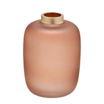 Vaso de Vidro Stillo 13cm coral Espressione