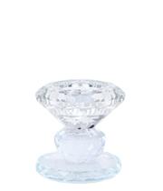 Vaso de vidro tipo castical transparente 1 cm grillo