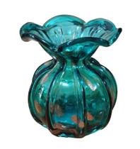 Vaso de Vidro Tipo Murano Trouxinha Verde 10 x 11 cm - Casa Del Grande
