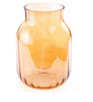 Vaso de Vidro Translucido Âmbar Efeito Furta-Cor 30 cm 1115540 Exclusive