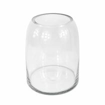 Vaso De Vidro Transparente Formato Barril 24cm Arranjo Flora Vaso De Vidro Transparente Formato Barril 24cm Arranjo Flora