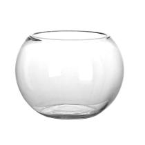 Vaso de Vidro Transparente Liso 2,5L Redondo Aquário, Terrário e Vaso Decorativo Multiuso