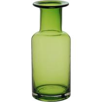 Vaso de Vidro Verde Decorativo Flores Enfeite Luxo 22x9x9cm - NH