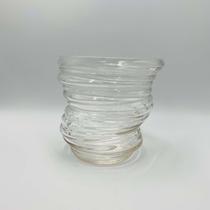 Vaso de Vidro Vulcano Transparente 22x19cm Vaso de Vidro Vulcano Transparente 22x19cm