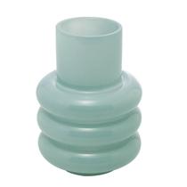 Vaso de Vidro Wolff Gomos Menta 18cmx18cmx23cm 29511 Vaso de Vidro Wolff Gomos Menta 18cmx18cmx23cm 29511