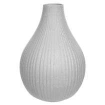 Vaso decor ceramica branco 37,5cmx25,5cm florarte