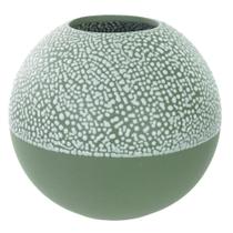 Vaso decor ceramica verde 12cmx13cm florarte