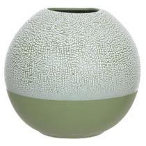 Vaso decor ceramica verde 20cmx22cm florarte