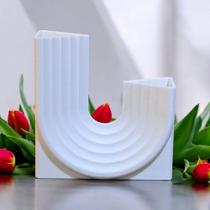 Vaso Decor - Contemporâneo Branco - Decoração - Moderno Vaso Decor - Contemporâneo Branco - Decoração - Moderno